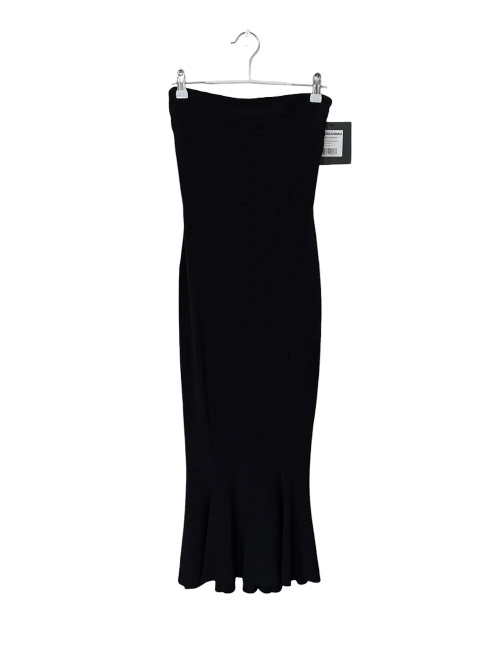 NORMA KAMALI | NWT Strapless Fishtail Dress To Midcalf in Black, Size Small - Picture 4 of 14